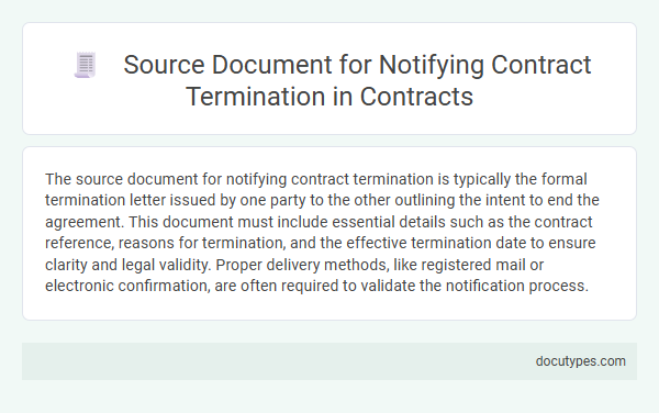 Source Document for Notifying Contract Termination in Contracts