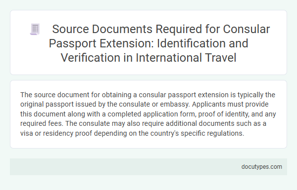 Source Documents Required for Consular Passport Extension: Identification and Verification in International Travel