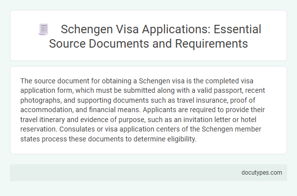 Schengen Visa Applications: Essential Source Documents and Requirements
