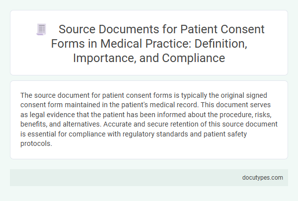 Source Documents for Patient Consent Forms in Medical Practice: Definition, Importance, and Compliance