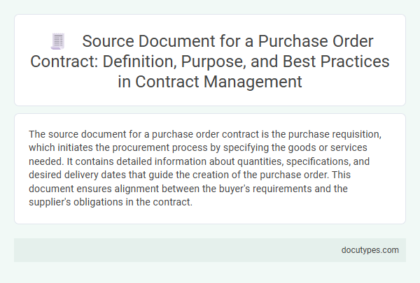 Source Document for a Purchase Order Contract: Definition, Purpose, and Best Practices in Contract Management