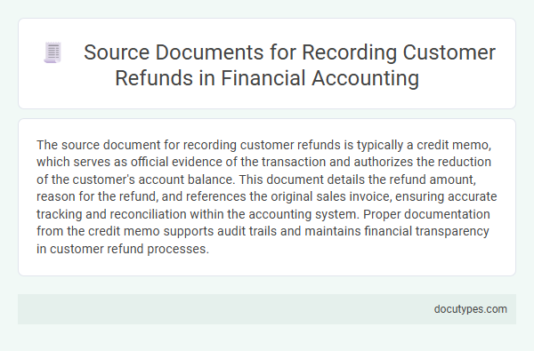 Source Documents for Recording Customer Refunds in Financial Accounting
