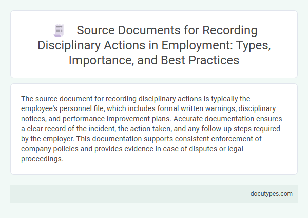 Source Documents for Recording Disciplinary Actions in Employment: Types, Importance, and Best Practices