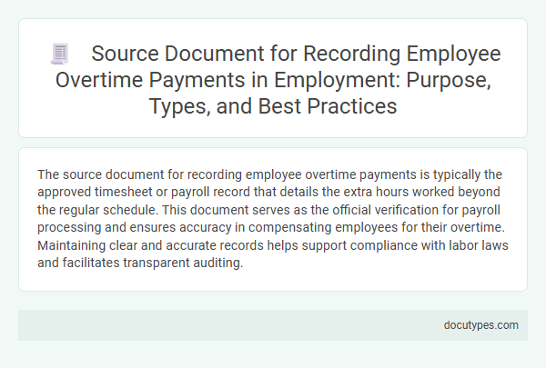 Source Document for Recording Employee Overtime Payments in Employment: Purpose, Types, and Best Practices