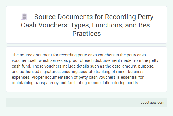 Source Documents for Recording Petty Cash Vouchers: Types, Functions, and Best Practices