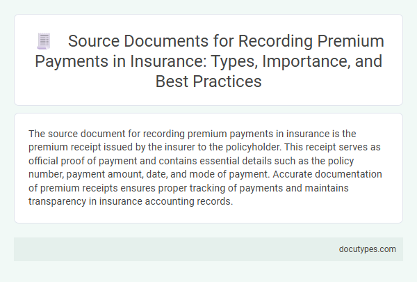 Source Documents for Recording Premium Payments in Insurance: Types, Importance, and Best Practices