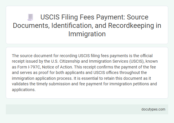 USCIS Filing Fees Payment: Source Documents, Identification, and Recordkeeping in Immigration