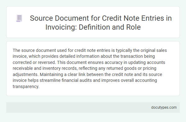 Source Document for Credit Note Entries in Invoicing: Definition and Role