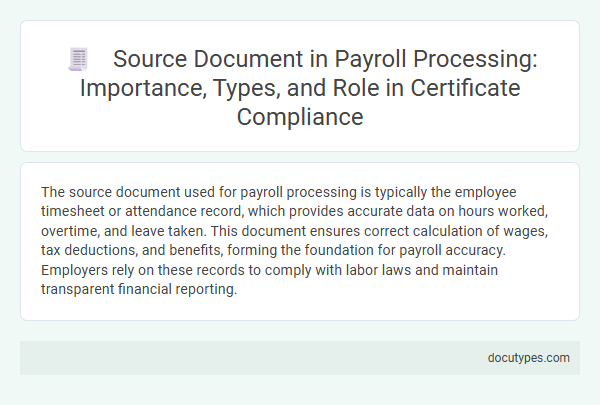 Source Document in Payroll Processing: Importance, Types, and Role in Certificate Compliance