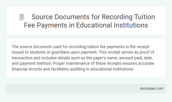 Source Documents for Recording Tuition Fee Payments in Educational Institutions