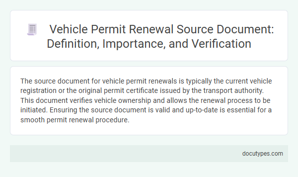 Vehicle Permit Renewal Source Document: Definition, Importance, and Verification