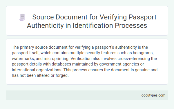Source Document for Verifying Passport Authenticity in Identification Processes