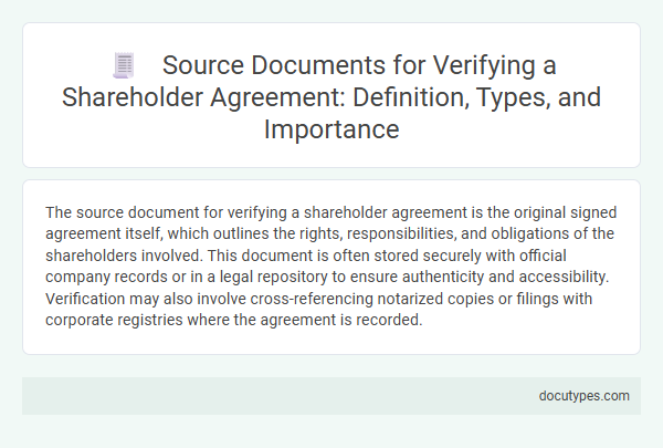 Source Documents for Verifying a Shareholder Agreement: Definition, Types, and Importance
