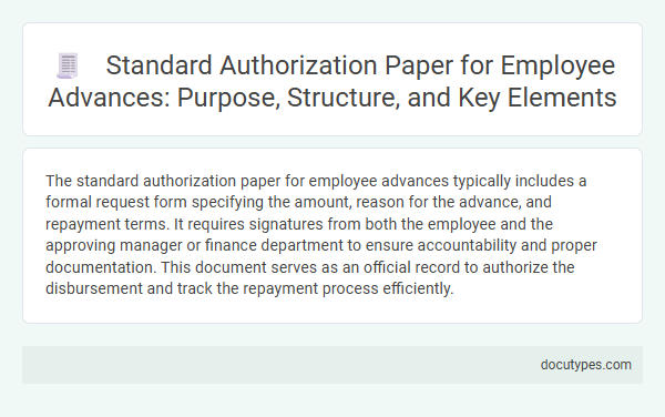 Standard Authorization Paper for Employee Advances: Purpose, Structure, and Key Elements