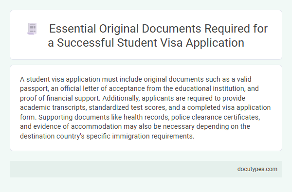 Essential Original Documents Required for a Successful Student Visa Application