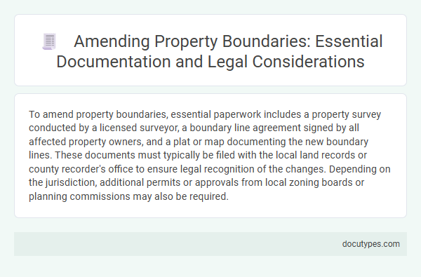Amending Property Boundaries: Essential Documentation and Legal Considerations