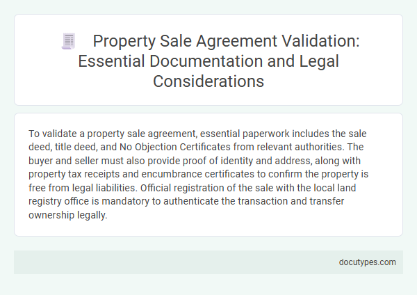 Property Sale Agreement Validation: Essential Documentation and Legal Considerations