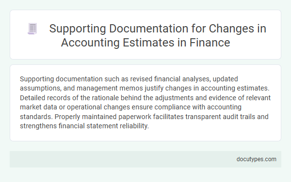 Supporting Documentation for Changes in Accounting Estimates in Finance
