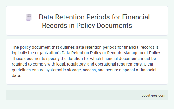 Data Retention Periods for Financial Records in Policy Documents