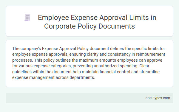 Employee Expense Approval Limits in Corporate Policy Documents