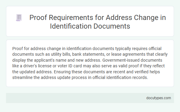 Proof Requirements for Address Change in Identification Documents