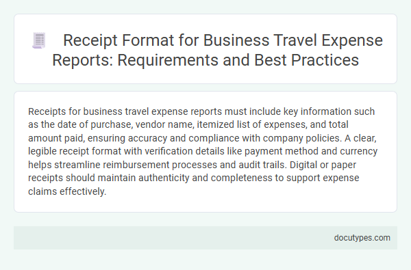 Receipt Format for Business Travel Expense Reports: Requirements and Best Practices