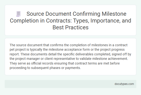 Source Document Confirming Milestone Completion in Contracts: Types, Importance, and Best Practices
