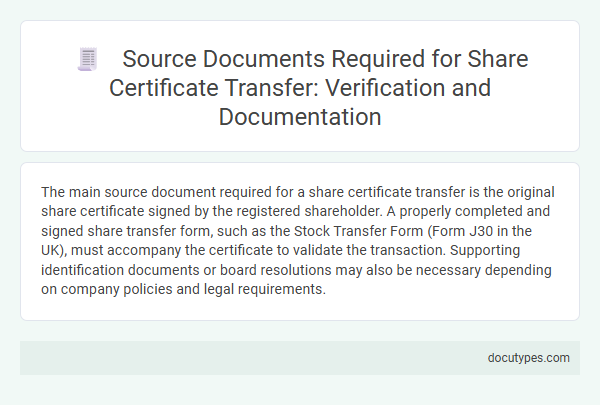 Source Documents Required for Share Certificate Transfer: Verification and Documentation