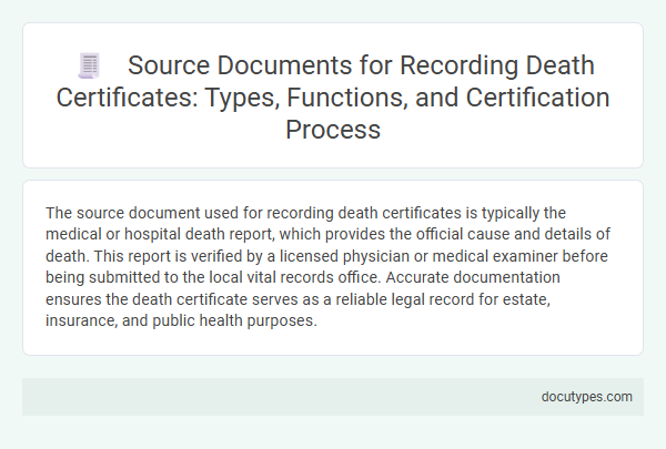Source Documents for Recording Death Certificates: Types, Functions, and Certification Process