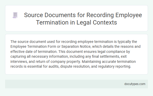 Source Documents for Recording Employee Termination in Legal Contexts