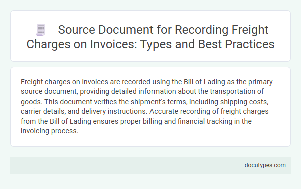 Source Document for Recording Freight Charges on Invoices: Types and Best Practices