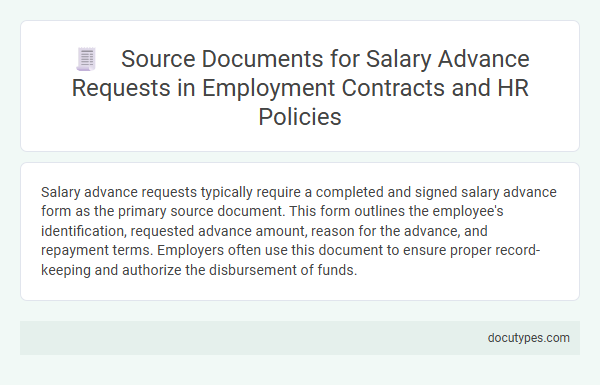 Source Documents for Salary Advance Requests in Employment Contracts and HR Policies