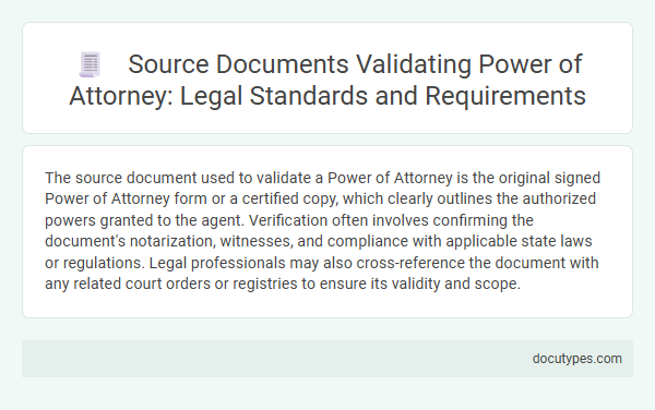 Source Documents Validating Power of Attorney: Legal Standards and Requirements