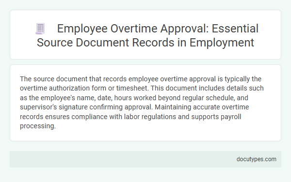 Employee Overtime Approval: Essential Source Document Records in Employment