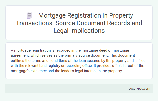 Mortgage Registration in Property Transactions: Source Document Records and Legal Implications