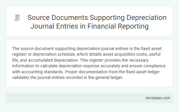 Source Documents Supporting Depreciation Journal Entries in Financial Reporting