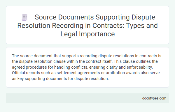 Source Documents Supporting Dispute Resolution Recording in Contracts: Types and Legal Importance