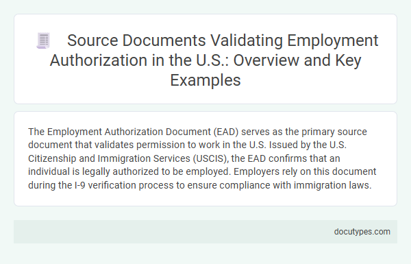 Source Documents Validating Employment Authorization in the U.S.: Overview and Key Examples