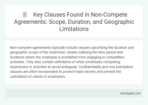 Key Clauses Found in Non-Compete Agreements: Scope, Duration, and Geographic Limitations