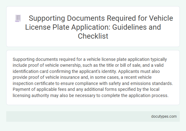 Supporting Documents Required for Vehicle License Plate Application: Guidelines and Checklist