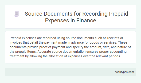 Source Documents for Recording Prepaid Expenses in Finance
