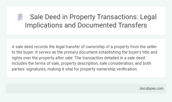 Sale Deed in Property Transactions: Legal Implications and Documented Transfers