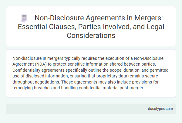 Non-Disclosure Agreements in Mergers: Essential Clauses, Parties Involved, and Legal Considerations