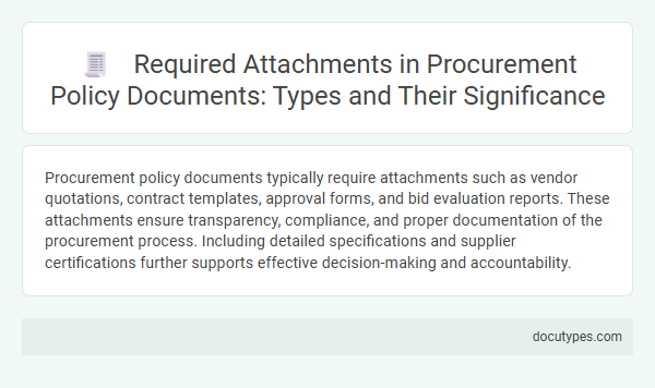 Required Attachments in Procurement Policy Documents: Types and Their Significance