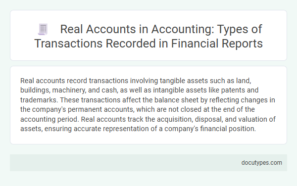 Real Accounts in Accounting: Types of Transactions Recorded in Financial Reports