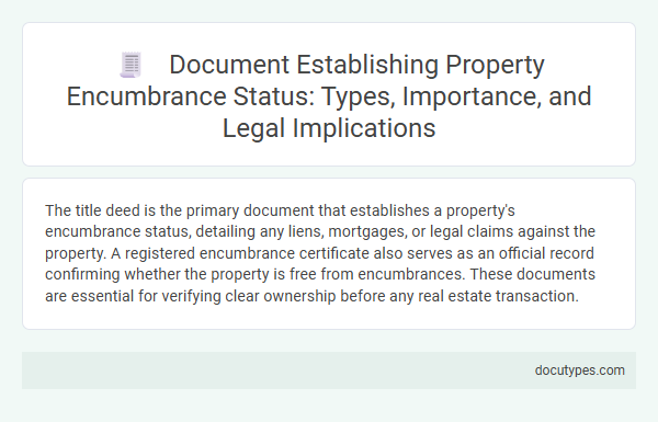 Document Establishing Property Encumbrance Status: Types, Importance, and Legal Implications