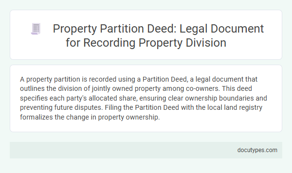Property Partition Deed: Legal Document for Recording Property Division