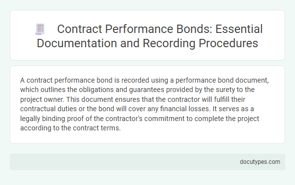 Contract Performance Bonds: Essential Documentation and Recording Procedures