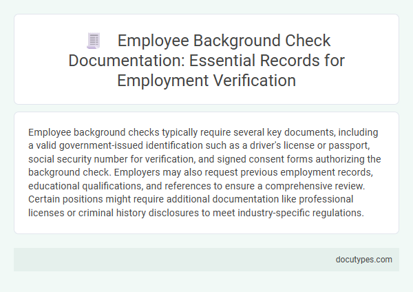 Employee Background Check Documentation: Essential Records for Employment Verification