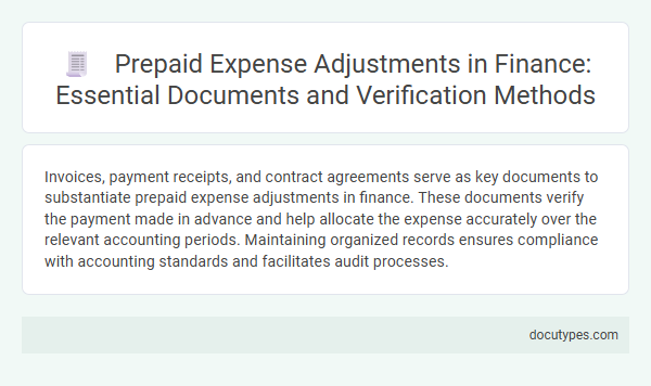 Prepaid Expense Adjustments in Finance: Essential Documents and Verification Methods